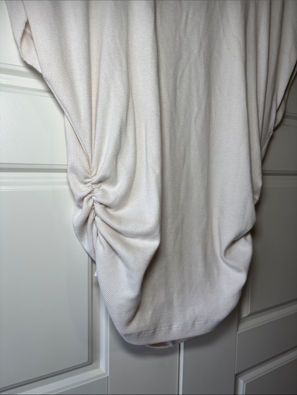 Michael Stars Off-White Side-Ruched Dolman Tunic - Picture 4 of 9